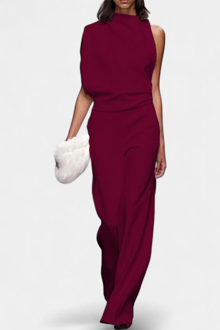 Ane - Asymmetrisk jumpsuit med flydende ben