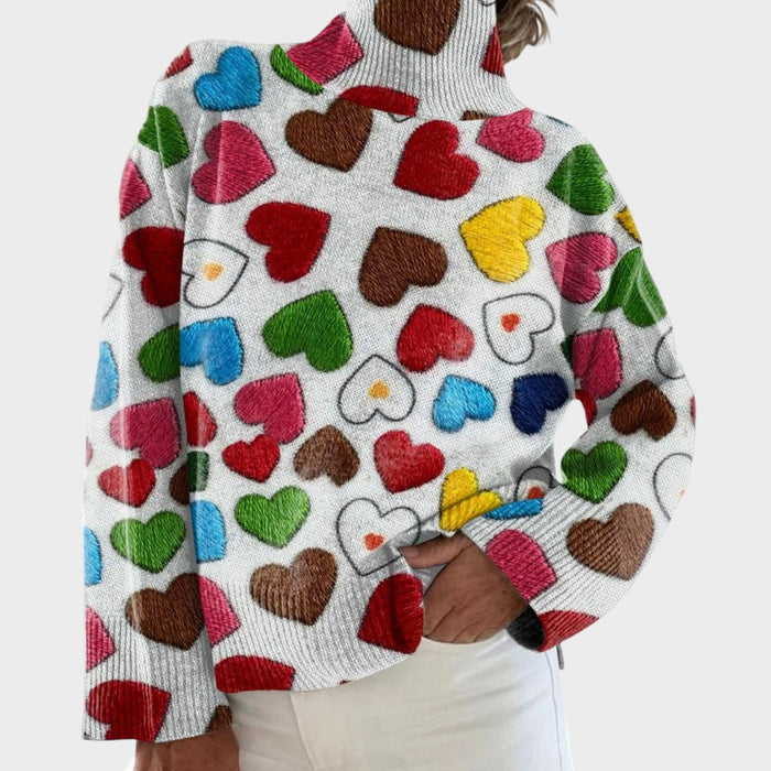 Aurora - Kunstnerisk strikket sweater