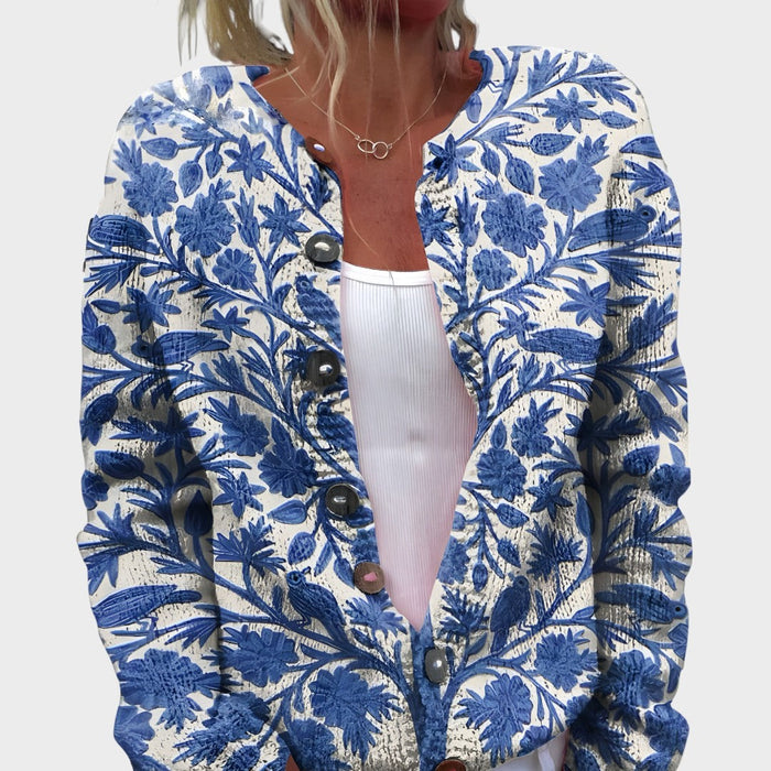 Benedita - Blomstret cardigan