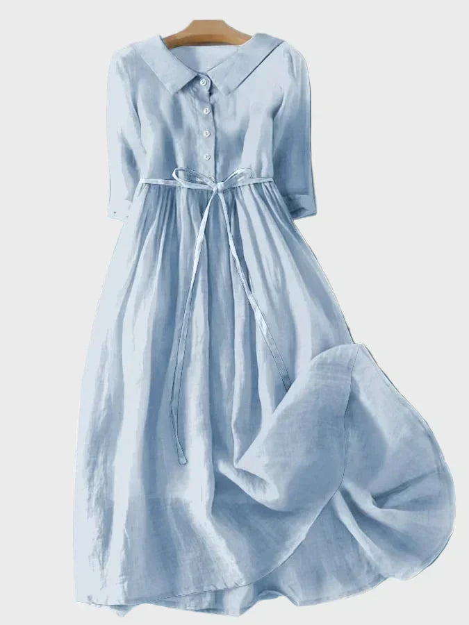 Vestido con Cuello Elegante