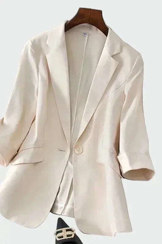 Moderne blazer med én knap