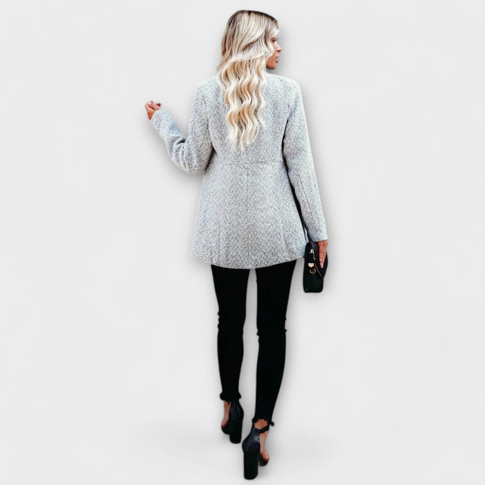 Klara - Forårsfrakke i tweed