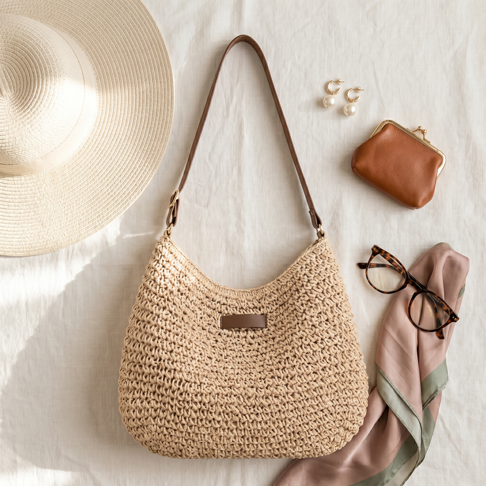 Simona | Bolsa Trançada Elegante para Mulher