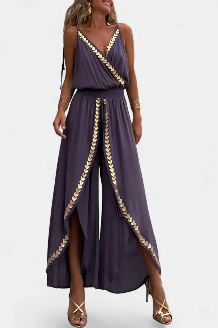 Lorena - Vestido Mono Detalles Dorados