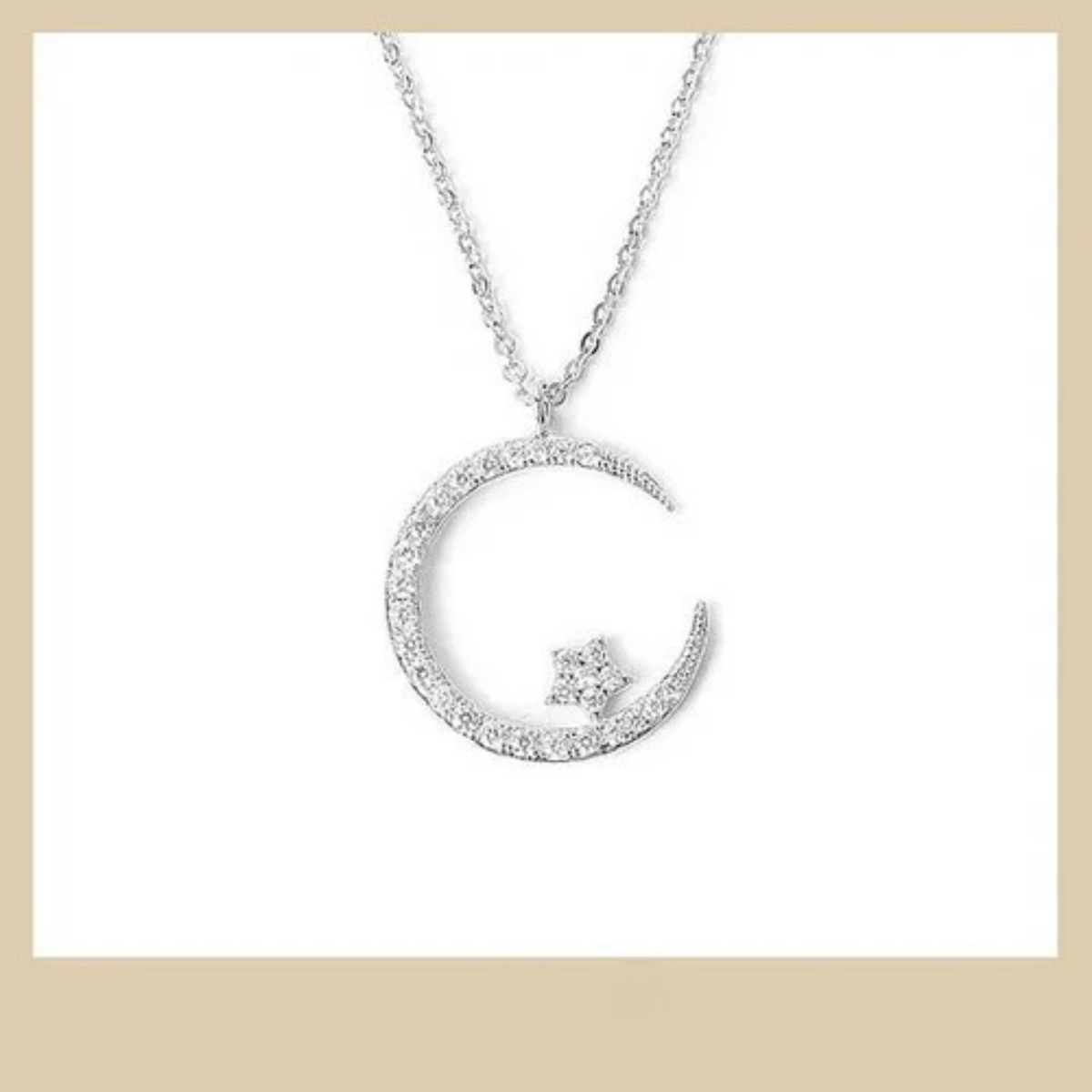 Celeste – Colar de Mulher Estrela e Lua