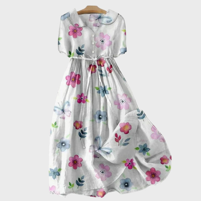 Vestido con Flores de Primavera