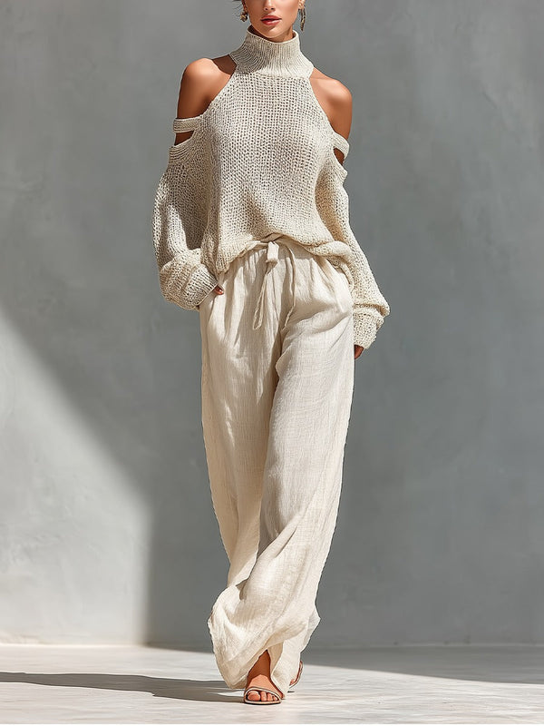 Camilla | Conjunto moderno em malha e linho para Mulher