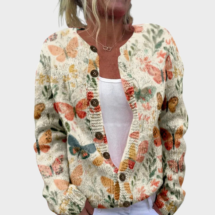 Karoline - Blomstret cardigan