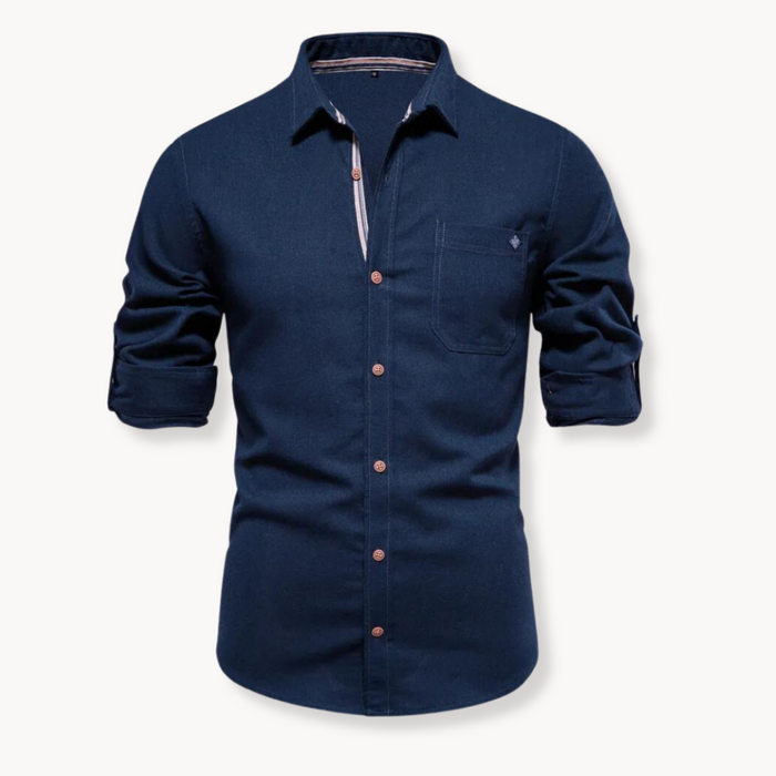 Camisa | Mistura Respirável Fecho Frontal
