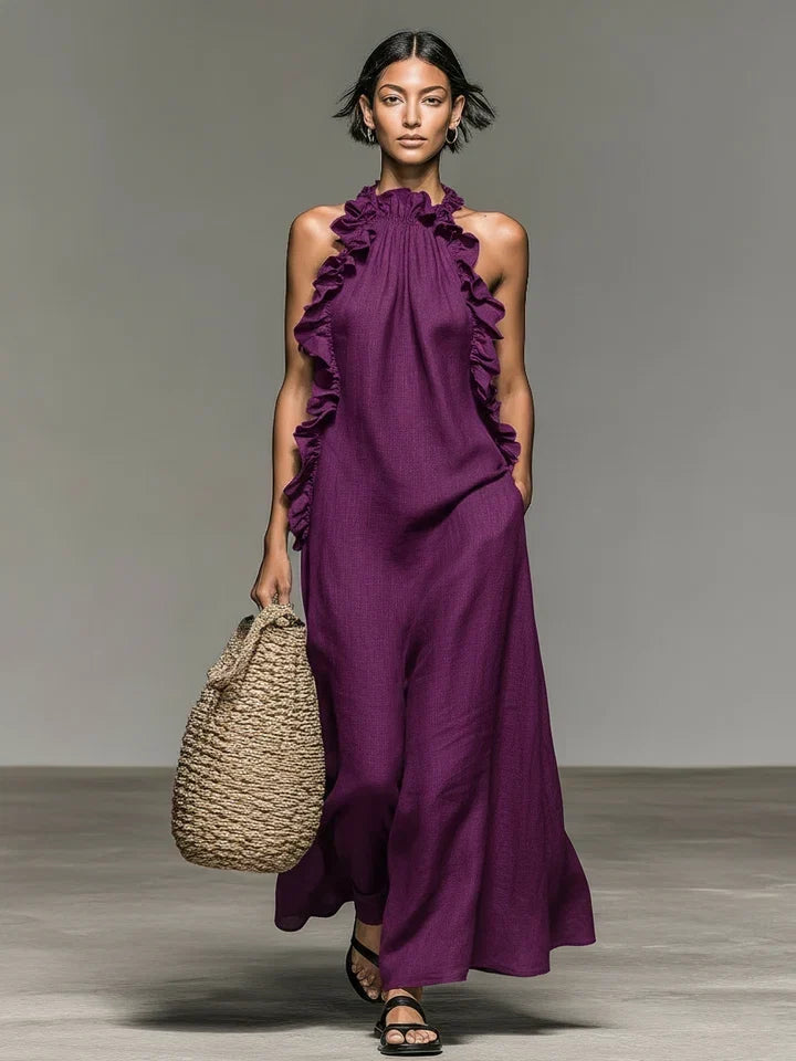 Lua | Vestido Maxi com Bolsos para Mulher
