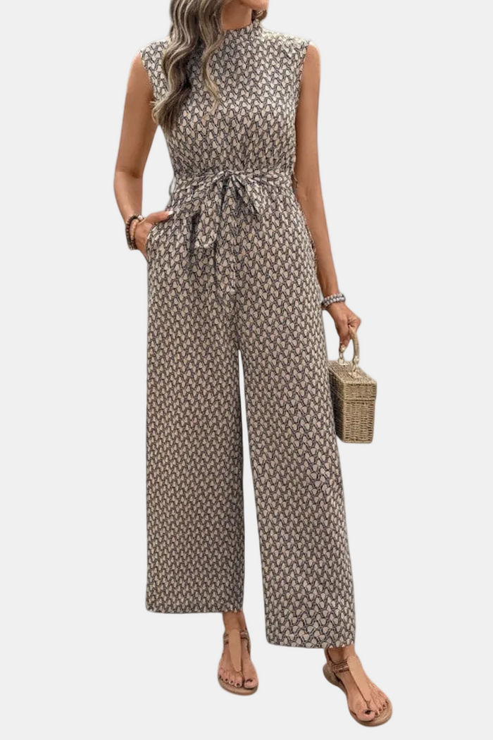 Nadja - Jumpsuit med geometrisk print