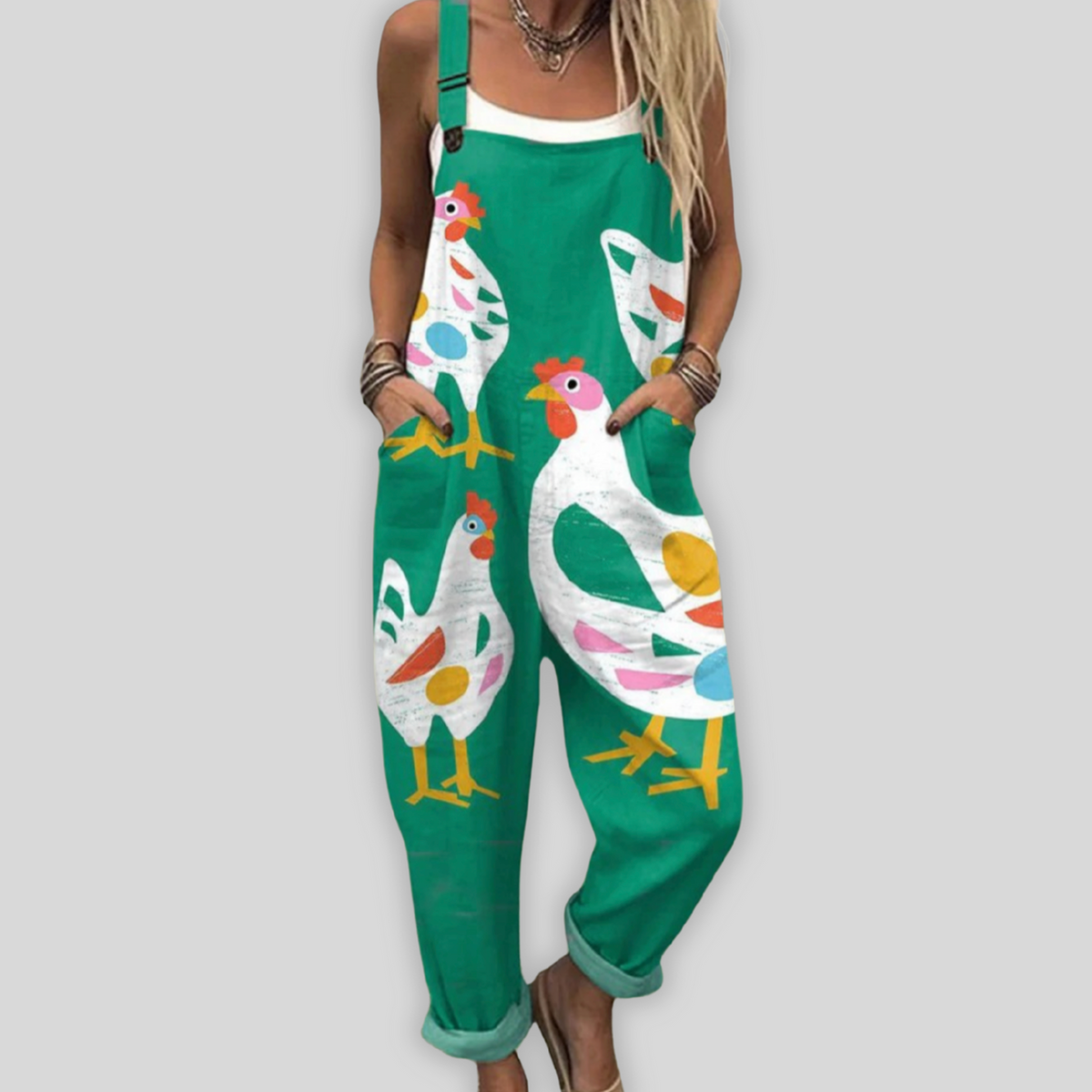 Maria D´ouro | Macacão elegante com caimento solto para um estilo casual