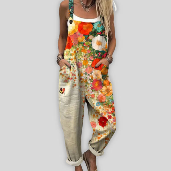 Maria D´ouro | Macacão elegante com caimento solto para um estilo casual