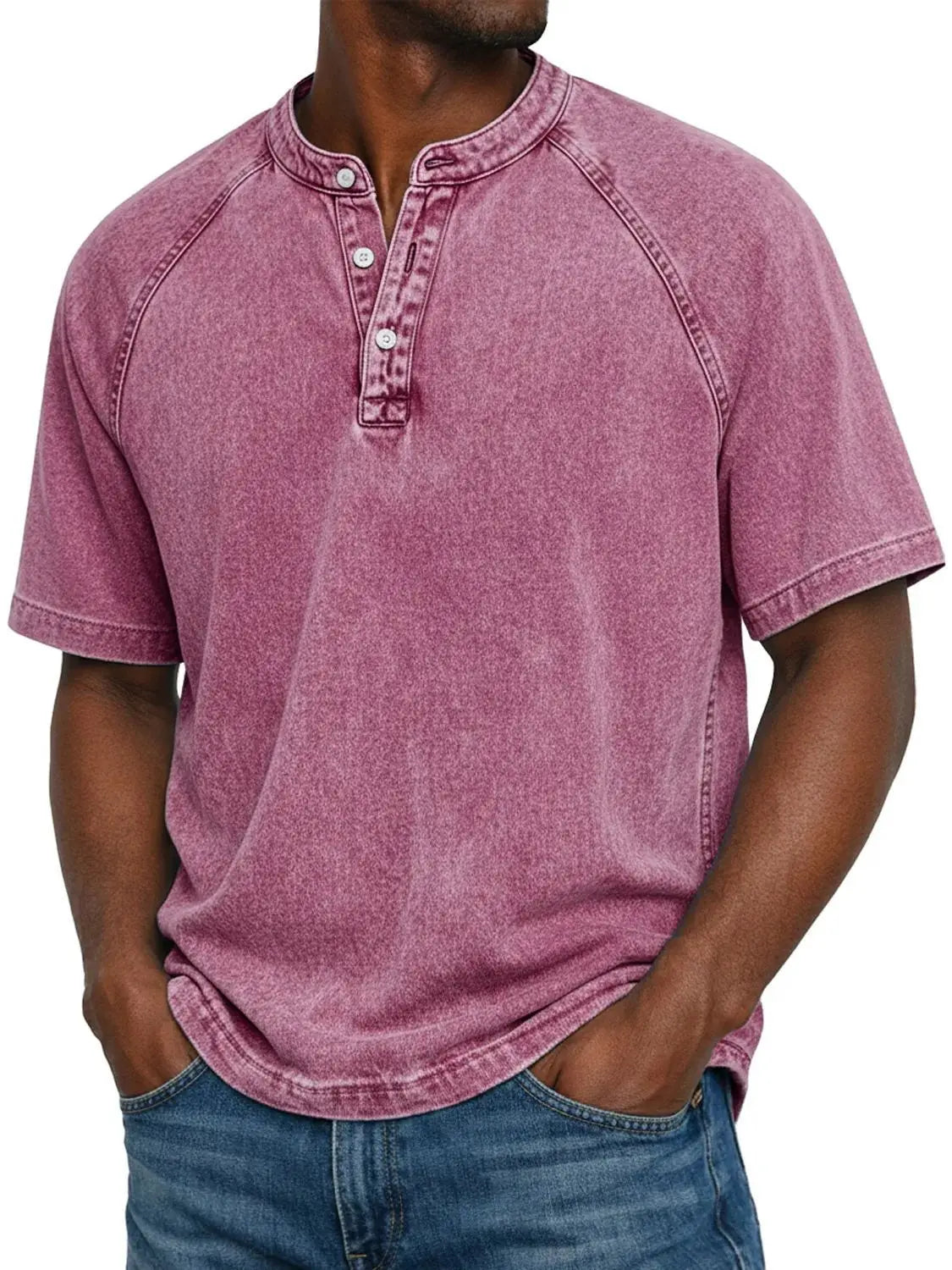 Felipe - Camisa vintage com botões para homem