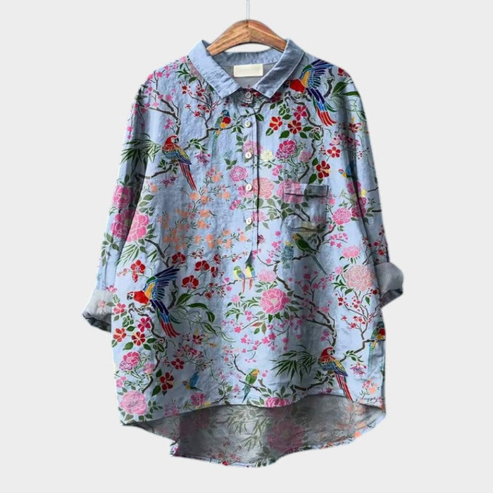 Adriana - Bluse med blonder