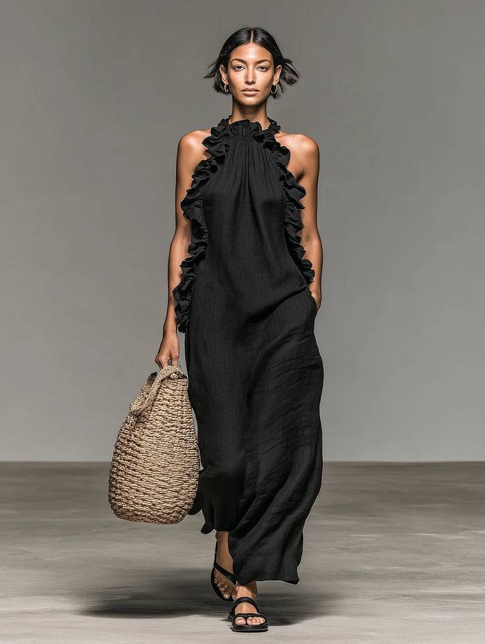 Lua | Vestido Maxi com Bolsos para Mulher