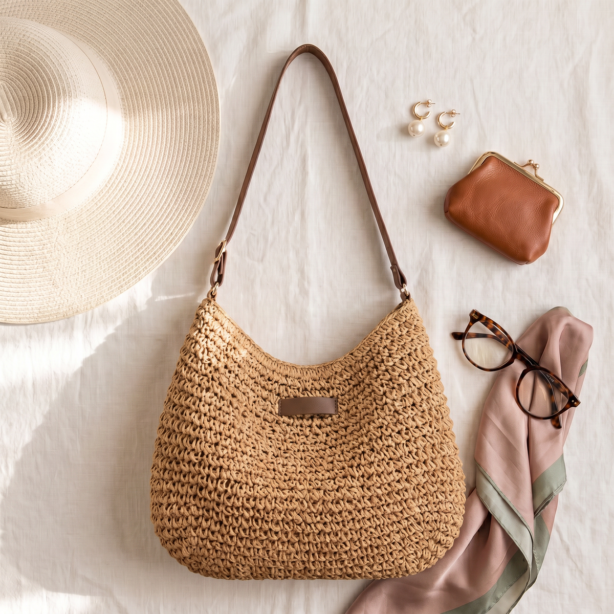 Simona | Bolsa Trançada Elegante para Mulher