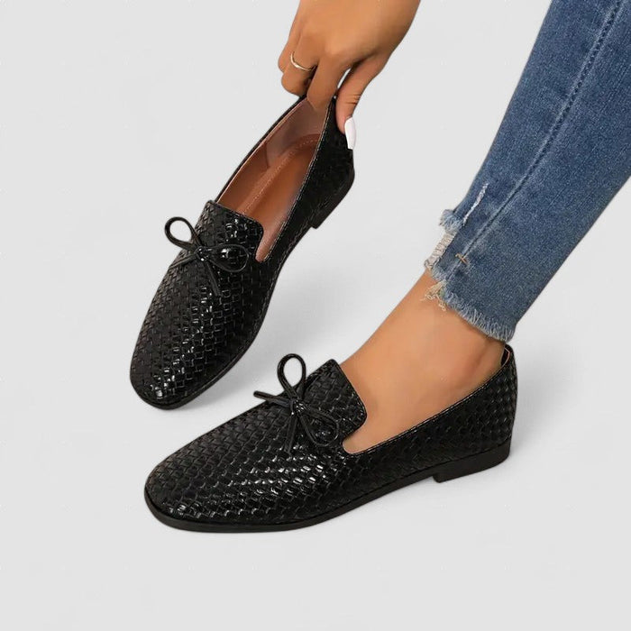 Andreia - Loafers i læder med polstret sål