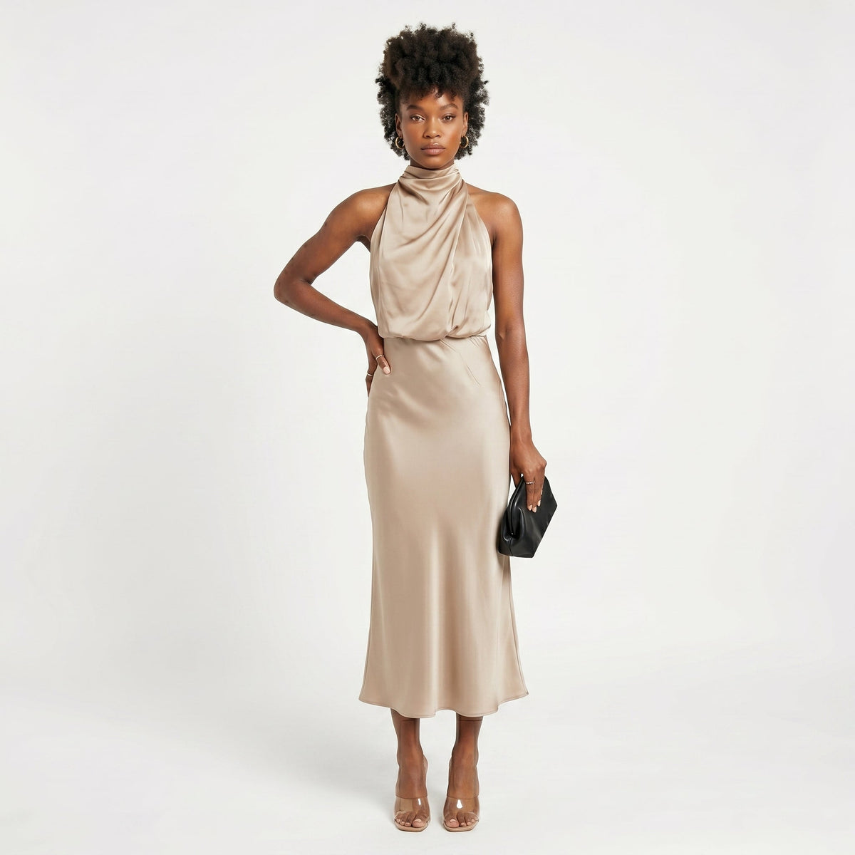 Vera | Vestido Longo de Festa em Cetim