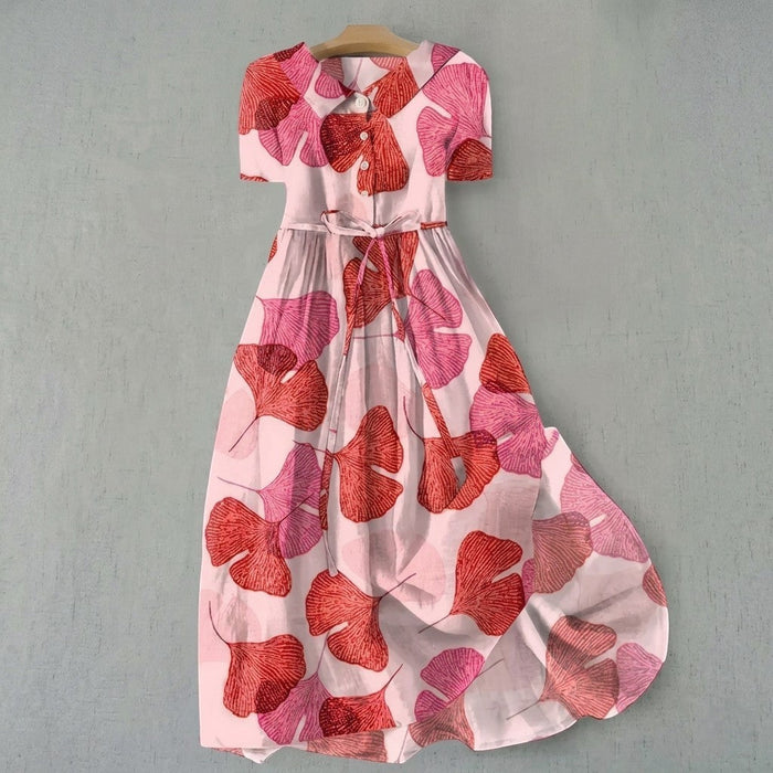 Karen - Elegant kjole med blomsterprint