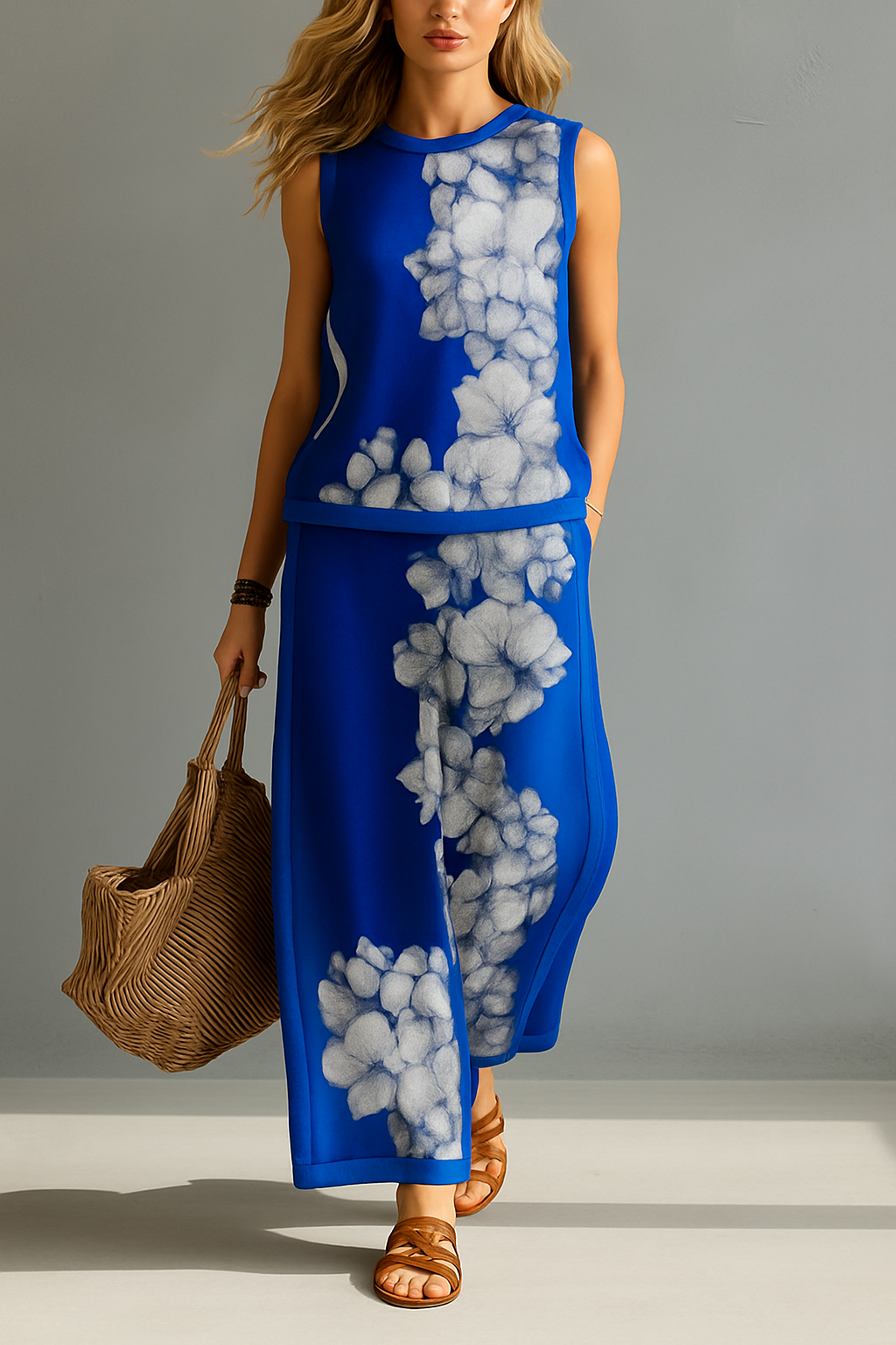 Rachele - Conjunto elegante moderno com estampa floral para Mulher